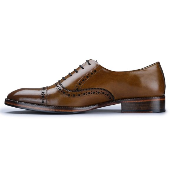 Bashwood Handmade Brown  Leather Oxfords